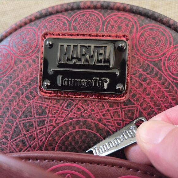 Disney Parks Loungefly Mini Backpack - Marvel Scarlet Witch Snakeskin Pattern main image 14